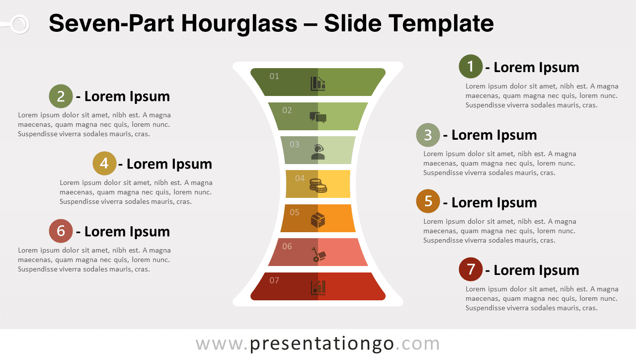Free Seven-Part Hourglass for PowerPoint and Google Slides
