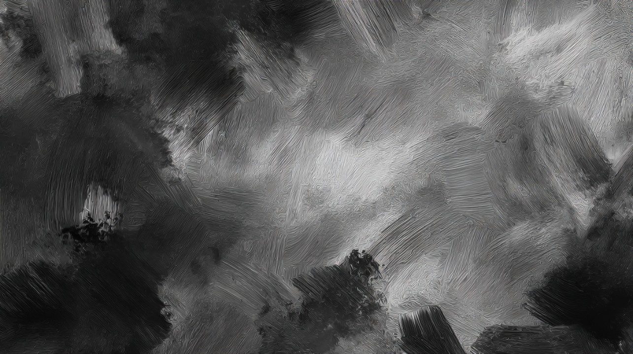 Dark brushes background texture featuring intricate fine brush strokes and monochromatic tones for artistic depth.