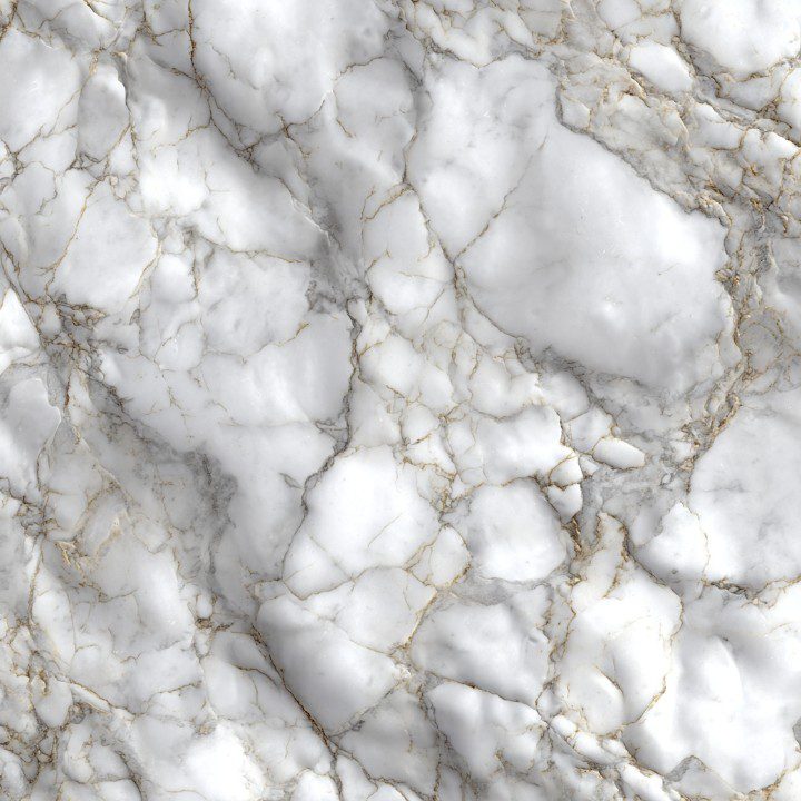 High-resolution white marble texture background with intricate natural veining.