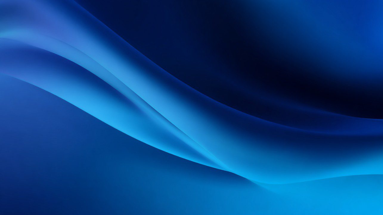 High-resolution abstract blue background with smooth gradients and wave-like curves, suitable for websites or presentations.