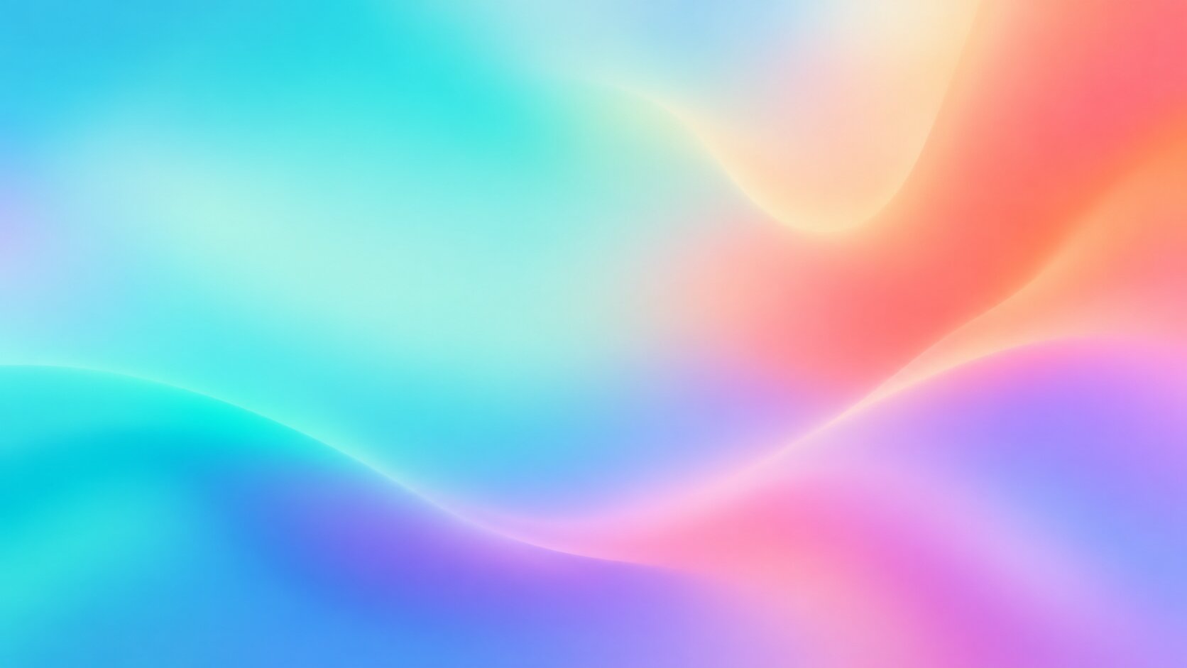 Pastel gradient waves in blue, pink, purple, and coral form a flowing abstract cover slide background.